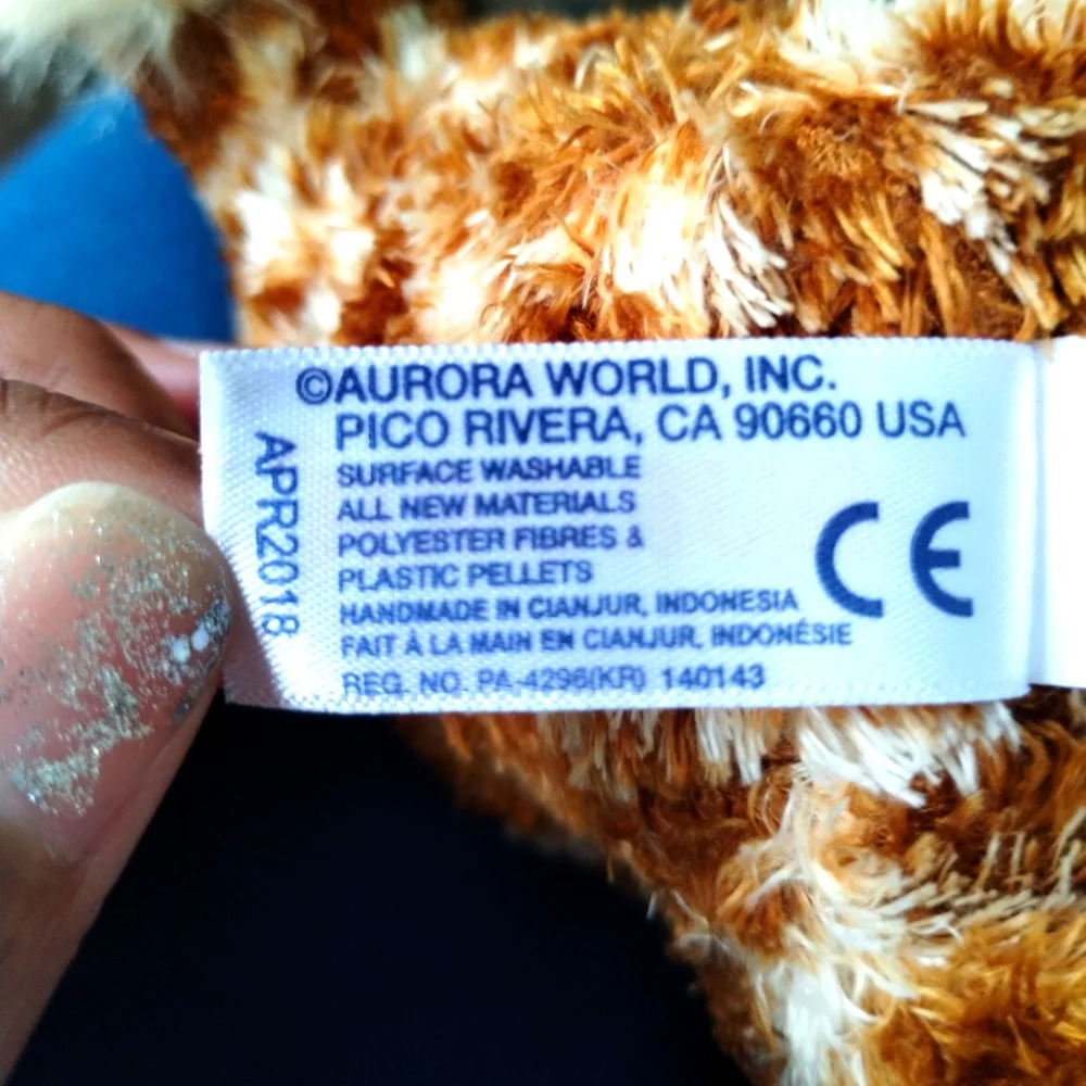 ÷Aurora Mini Flopsie GiGi Brown Giraffe 8" Stuffed Animal  Plush Lovey Soft Toy - Picture 10 of 13